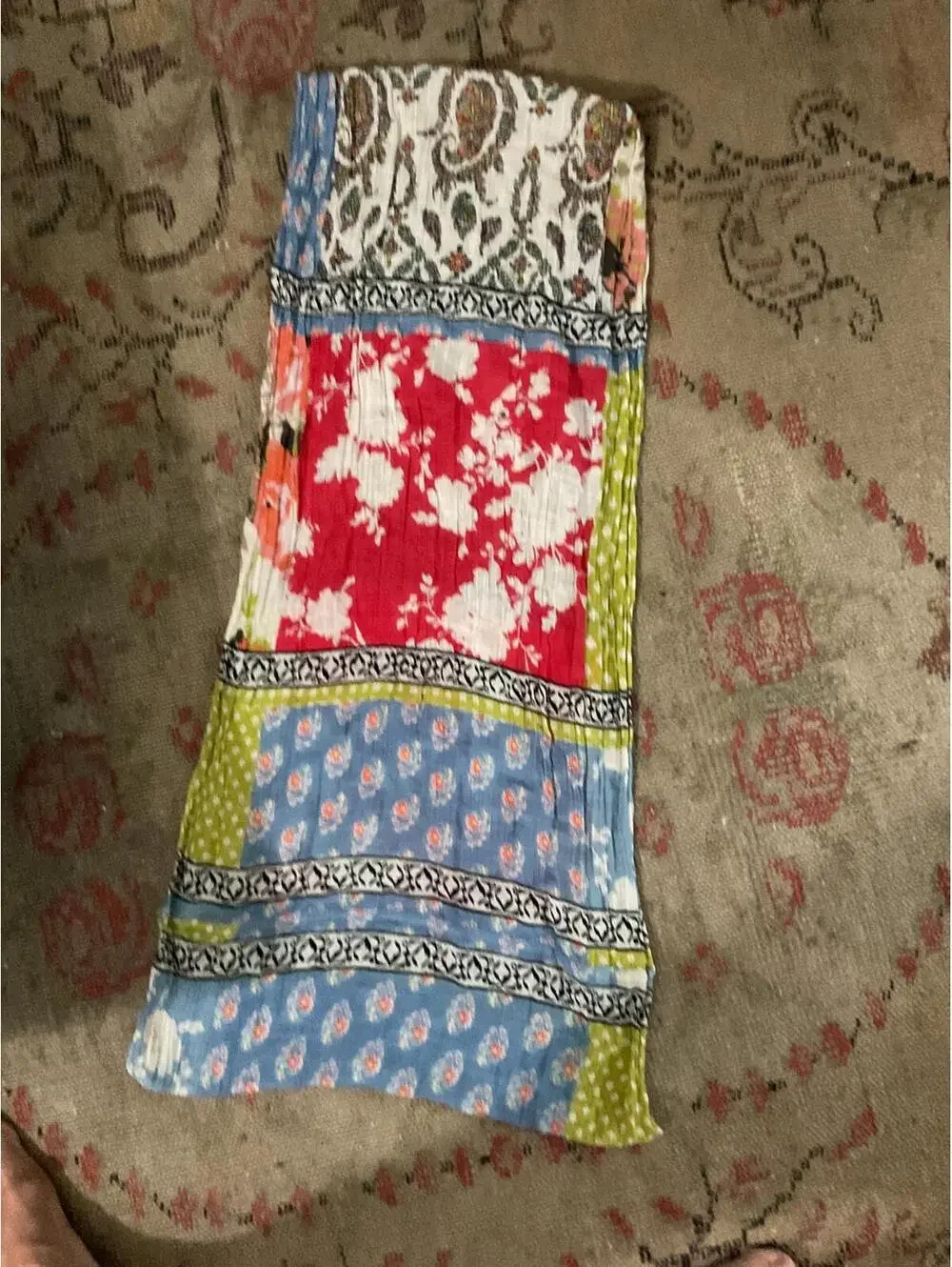 J.Jill Floral Patterned Women's Infinity Scarf 68” x 16”